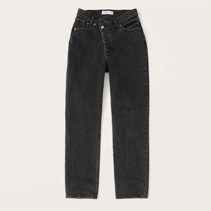 Abercrombie & Fitch Black Straight Leg Jeans